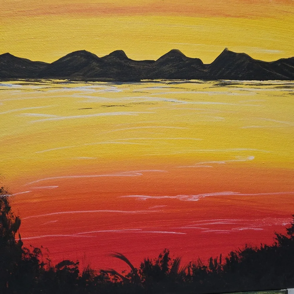 Mtn Sunset - Original Art 🎨